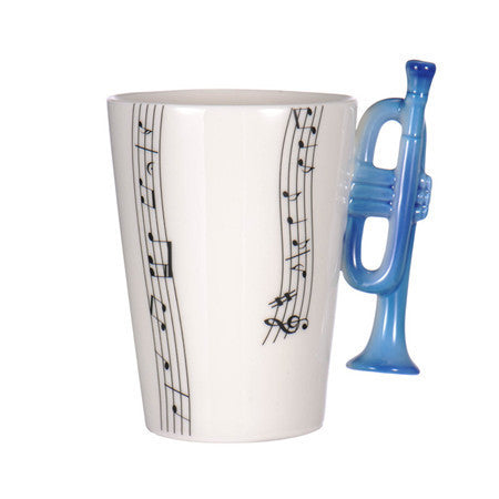 Guitar Ceramic Cup Personality Music Note Milk Juice Lemon Mug Coffee Tea Cup Home Office Drinkware Unique Gift