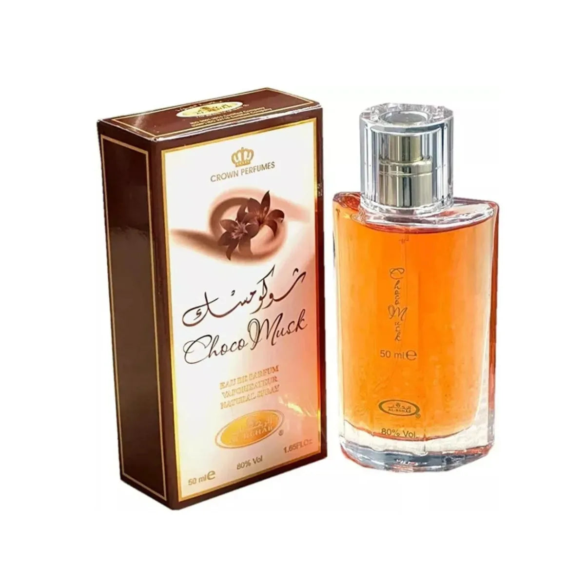 Marveloustoree 50ml Hot Sales Al-Rehab Choco Musk Eau de Parfum Spray for Women Arabian Dubai Perfume Cologne Fragrance Luxury Crown Perfumes A