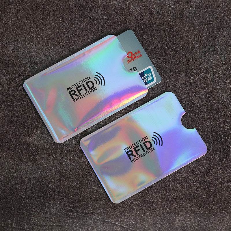 20pcs Anti scan card sleeve credit NFC RFID card protector Anti-magnetic aluminum foil portable bank card holder - MarvelouStoree