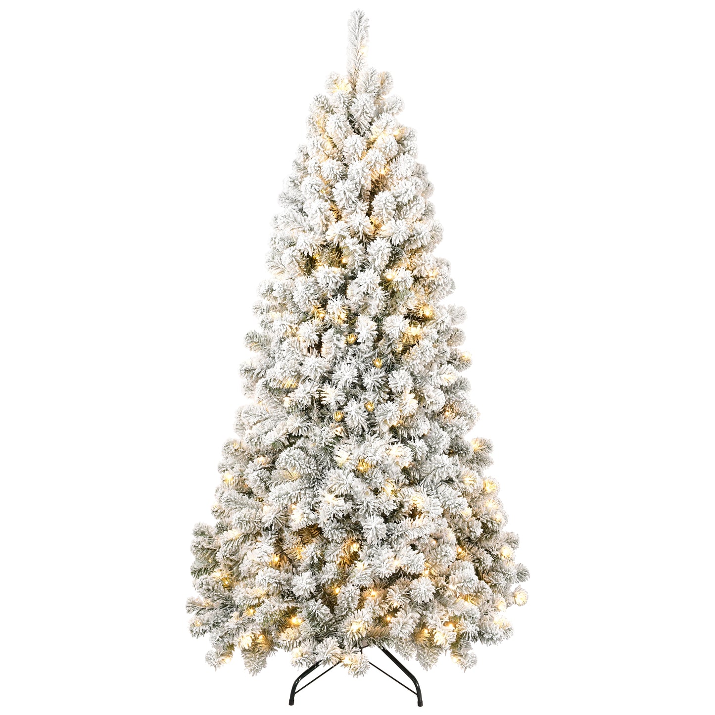 6FT PVC Memory Wire Christmas tree (With Light)