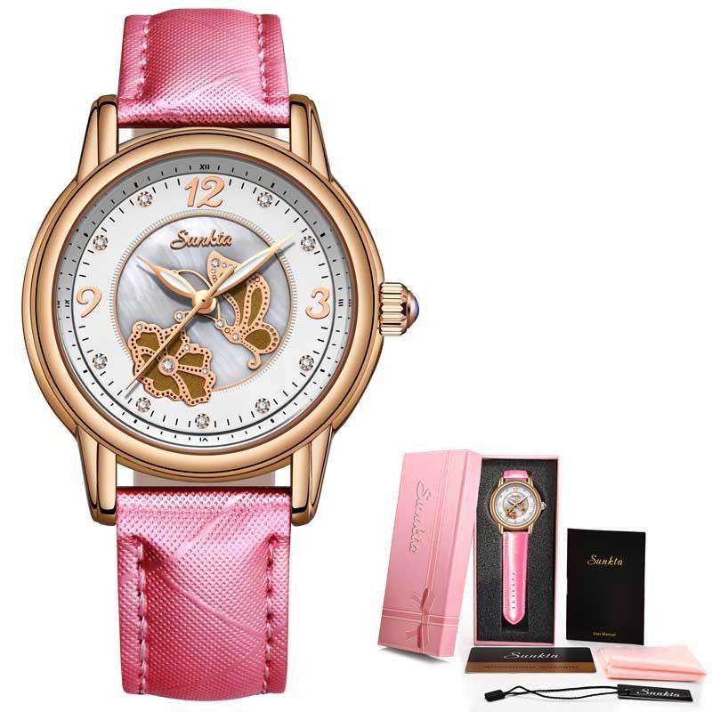 Lige High Quality Ceramic Watch Ladies Watch Exquisite Waterproof Watch - MarvelouStoree