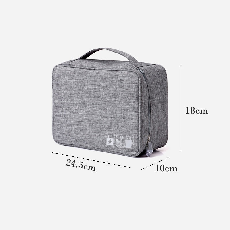 Travel Storage Bag Kit Data Cable U Disk Power Bank Electronic Accessories Digital Gadget Devices Divider Organizer Containers