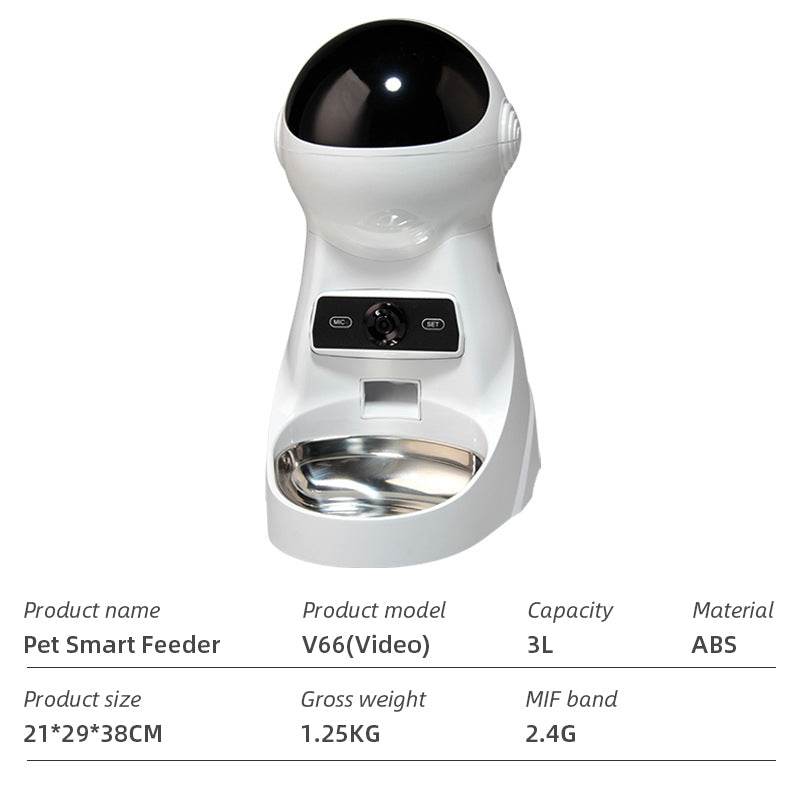 Wifi Smart APP Pet Feeder Household use Microchip Dog Automatic Pet Feeder Automatic Pet Feeder - MarvelouStoree