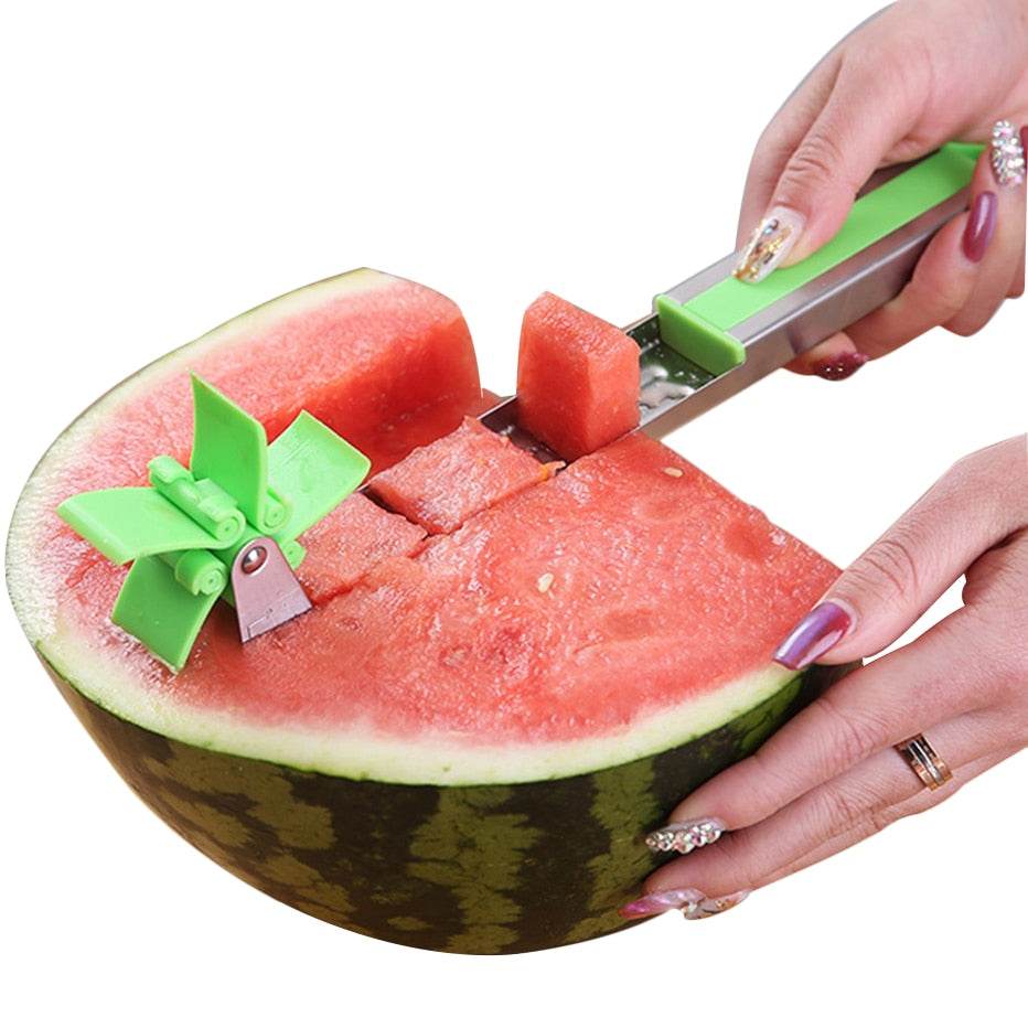 Watermelon Cutter Windmill Shape Plastic Slicer for Cutting Watermelon Power Save Cutter - MarvelouStoree