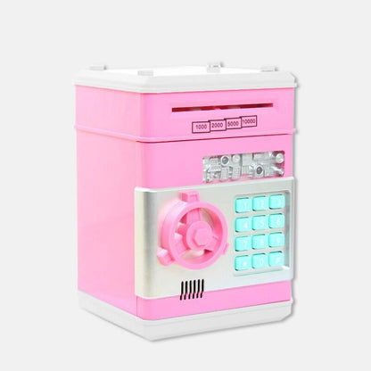 Safety Password Chewing Coin Cash Deposit Machine Electronic Piggy Bank Mini Money Box Gift for Children Kids