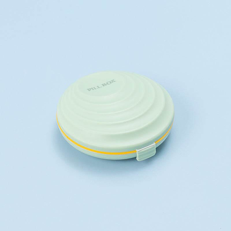 Travel Convenient Small Pill Box Round Mini Carry-On Storage Box Pill Sub-Box Sealed Compartment Pill Box - MarvelouStoree