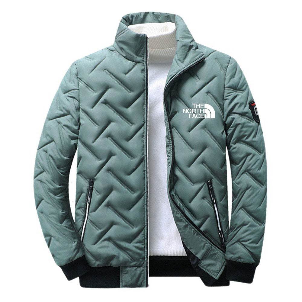 Men's cotton coat, winter new style with added fleece and warmth, diamond shaped cotton coat, Korean version, trendy short style - MarvelouStoree