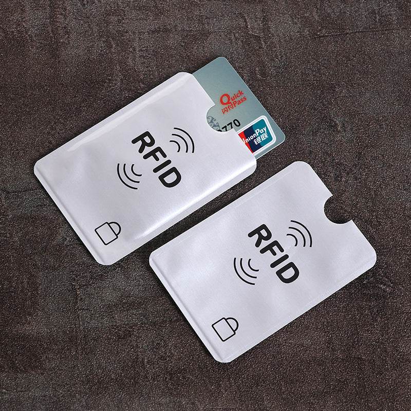 20pcs Anti scan card sleeve credit NFC RFID card protector Anti-magnetic aluminum foil portable bank card holder - MarvelouStoree