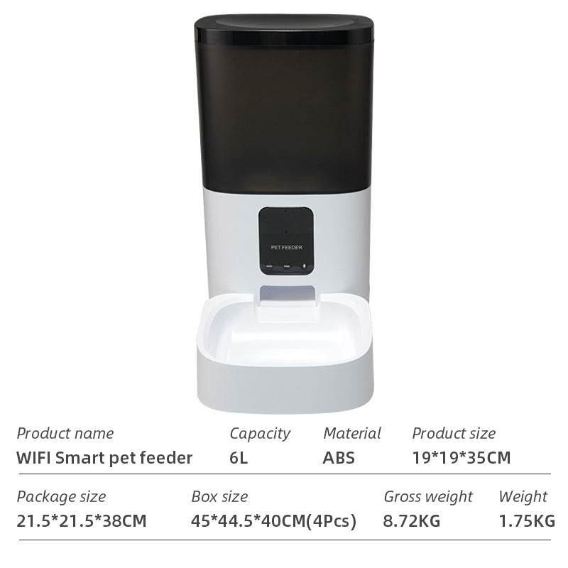 Wifi Smart APP Pet Feeder Household use Microchip Dog Automatic Pet Feeder Automatic Pet Feeder - MarvelouStoree