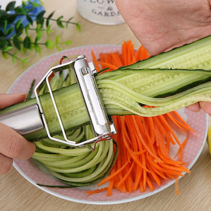 Kitchen Accessories Cooking Tools Multifunction Stainless Steel Julienne Peeler Vegetable Peeler Double Planing Grater