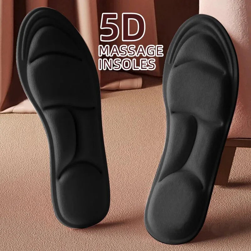 5D Massage Memory Foam Shoes Pads Insoles for Shoes Sole Breathable Cushion Sport Running Insoles for Feet Orthopedic Inserts