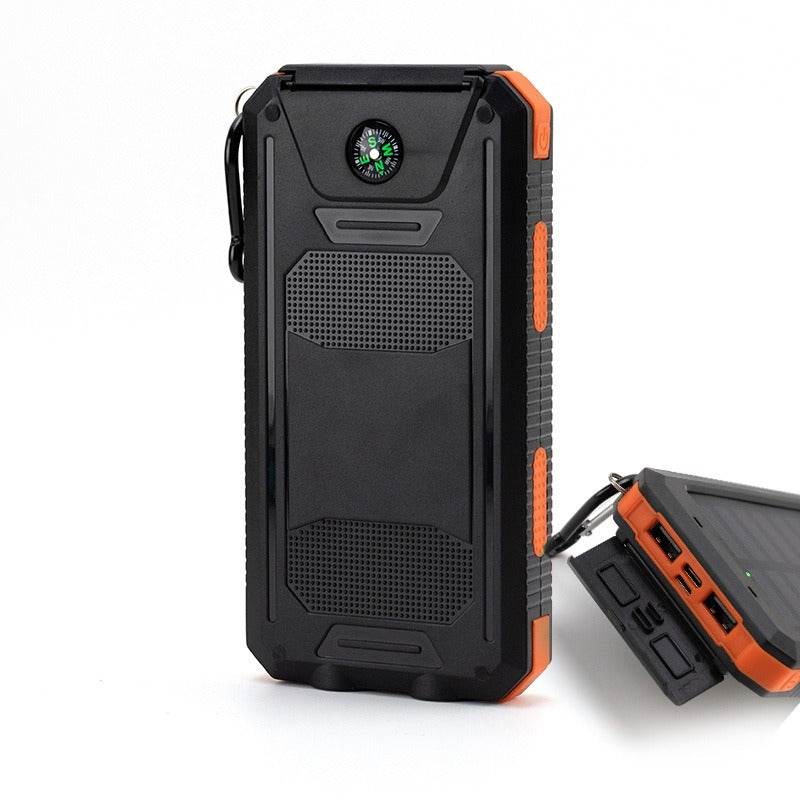 Strong waterproof solar mobile power supply 20000mah Compass mobile phone solar power bank