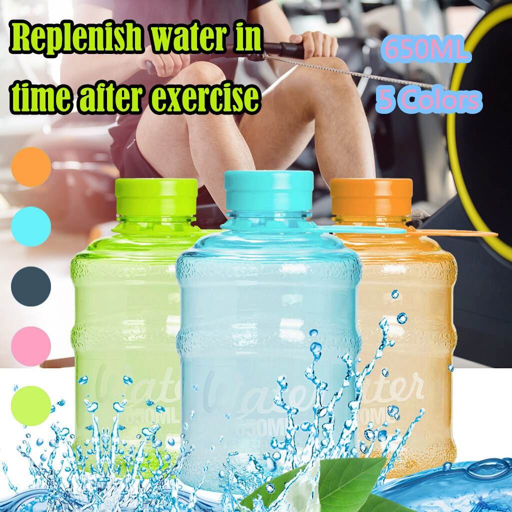 650ml Larg Size Sports Water Bottle Portable Plastic Spray Bottle Leakproof Travel Cup - MarvelouStoree