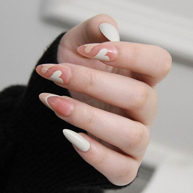 French simple glitter girl’s soft and tender wearable manicure nails - MarvelouStoree