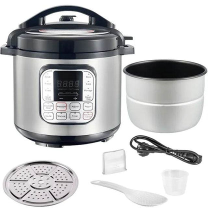 5L Multifunction Electric Pressure Cookers Soup Porridge Heating Meal Heater Kitchen Stainless Steel Multicooker Rice Cooker - MarvelouStoree