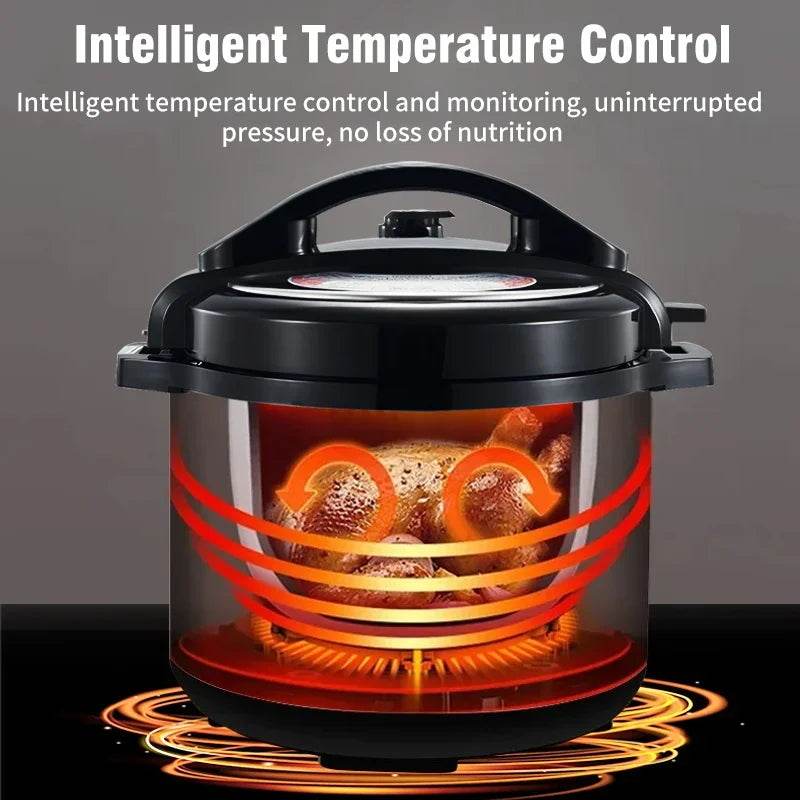 5L Multifunction Electric Pressure Cookers Soup Porridge Heating Meal Heater Kitchen Stainless Steel Multicooker Rice Cooker - MarvelouStoree