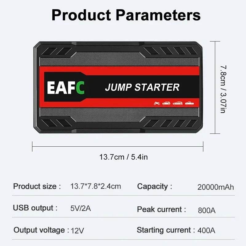 600A Car Jump Starter Power Bank LED Flashlight Portable Emergency Car Battery Booster Starting Device - MarvelouStoree