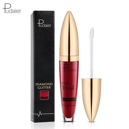 Pudaier matte pearl gloss lip gloss does not stick to cup lip glaze, develops color, liquid lipstick, and lip gloss - MarvelouStoree