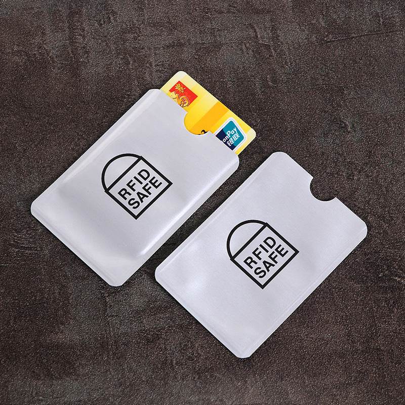 20pcs Anti scan card sleeve credit NFC RFID card protector Anti-magnetic aluminum foil portable bank card holder - MarvelouStoree