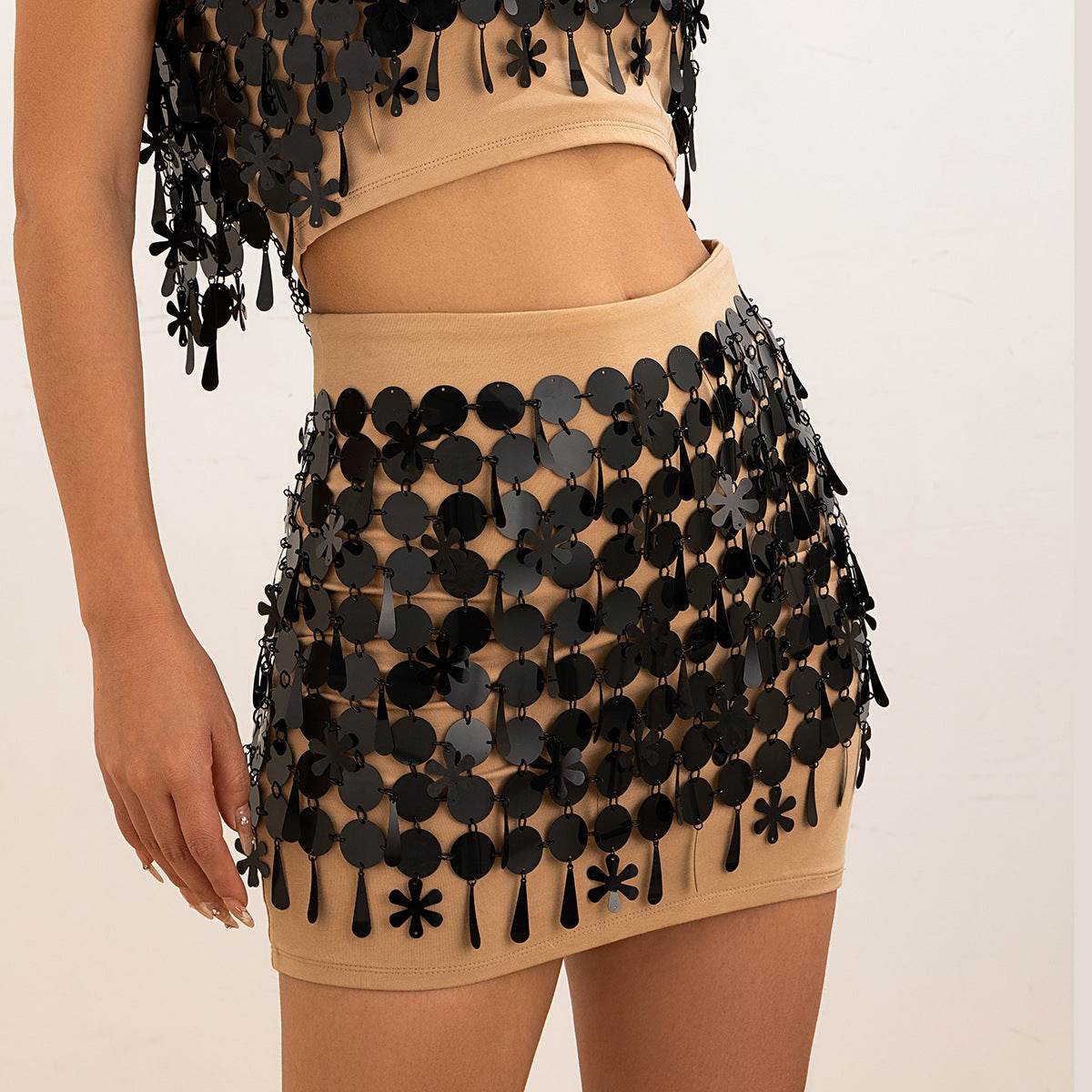 Cyberpunk nightclub style sexy slim fit backpack skirt Body Chain - MarvelouStoree