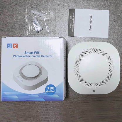 Tuya Smart Zigbee Smoke Detector Smart Fire Alarm Progressive Sound Photoelectric Smoke Sensor - MarvelouStoree