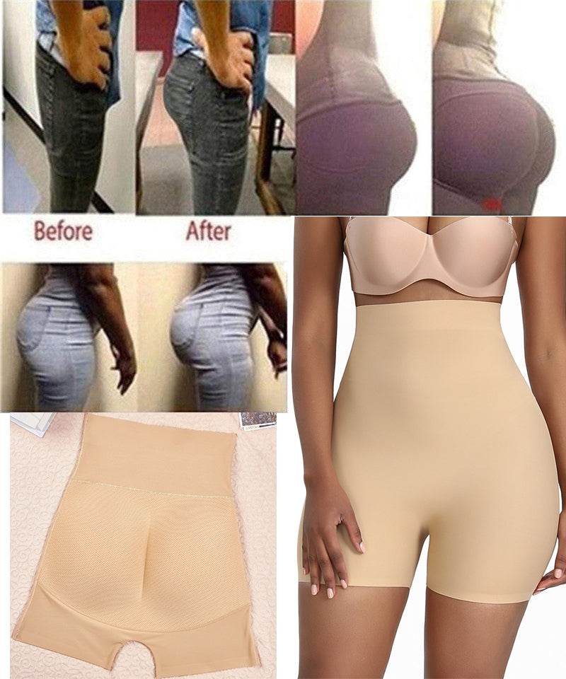 One Piece Hip Lifting Pants Fake Ass Body And Buttocks Artifact Plump Buttocks Sexy Body Sculpting High Waist Belly Pants - MarvelouStoree