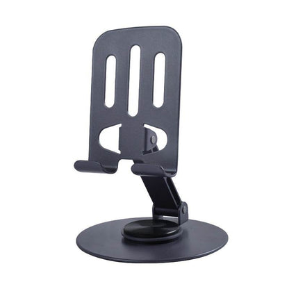 Alloy 360 degree rotating desktop phone holder for live streaming, portable folding lazy tablet phone holder - MarvelouStoree