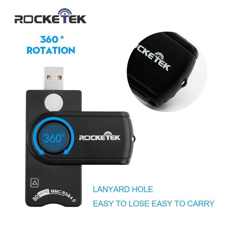 Rocketek USB 2.0 multi Smart Card Reader SD/TF MS M2 micro SD memory ,ID,Bank card,sim cloner connector adapter pccomputer