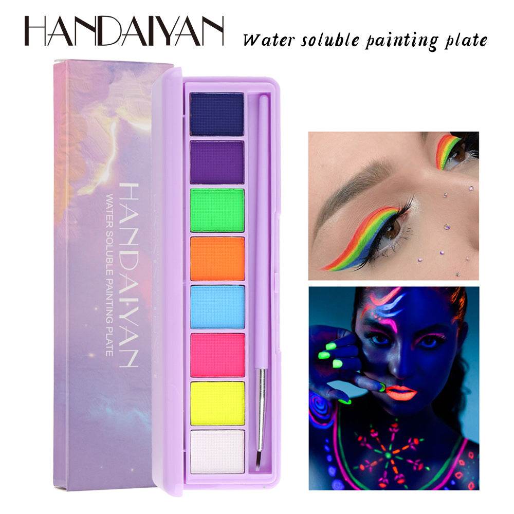 HANDAIYAN Water Soluble Body Paint Cream Eyeliner Eye Shadow Ultraviolet Luminous Paint Face And Body Paint - MarvelouStoree