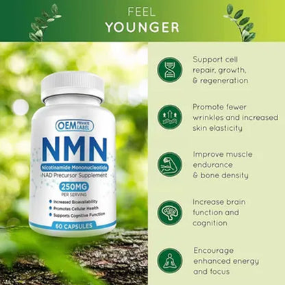 N.M.N Capsules Anti aging Capsules Nicotinamide Mononucleotide Capsules