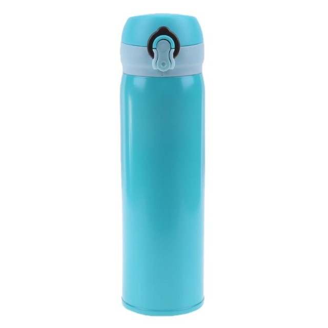 450ml Travel Mug Water Thermos Stainless Steel Double Wall Thermal Cup Bottle Vacuum Cup School Home Tea Coffee Drink Bottle