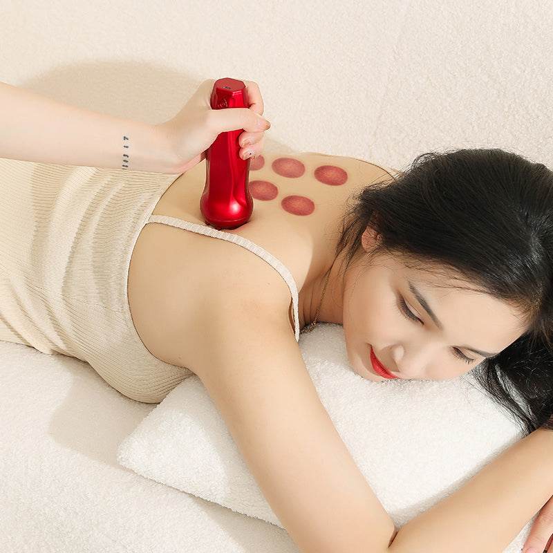 New electric cupping device multifunctional vacuum cupping and scraping instrument home set rechargeable meridian massager - MarvelouStoree