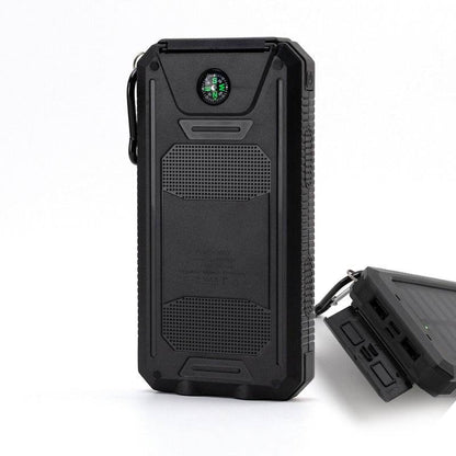 Strong waterproof solar mobile power supply 20000mah Compass mobile phone solar power bank