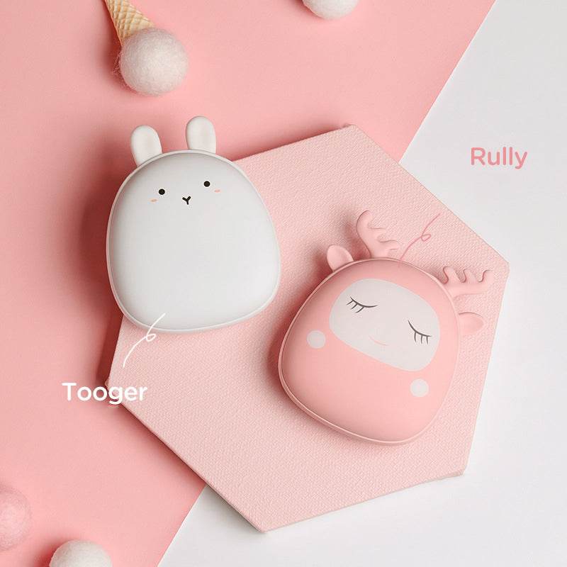 Time Show Elf Hand Warmer Deer Plough Rabbit Gore Mobile Power Charging Warmer Hand Warmer - MarvelouStoree