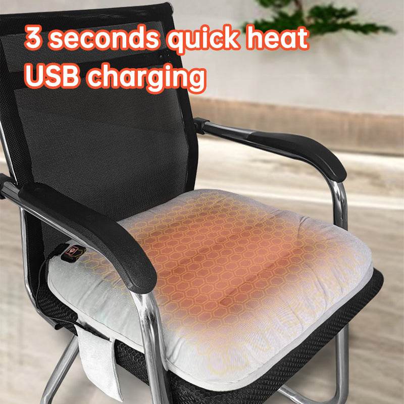 45X45cm USB Heating 3-speed Thermostat Cushion Office Sedentary Car Home Dual-use Winter Warm Physiotherapy Electric Heating Pad - MarvelouStoree