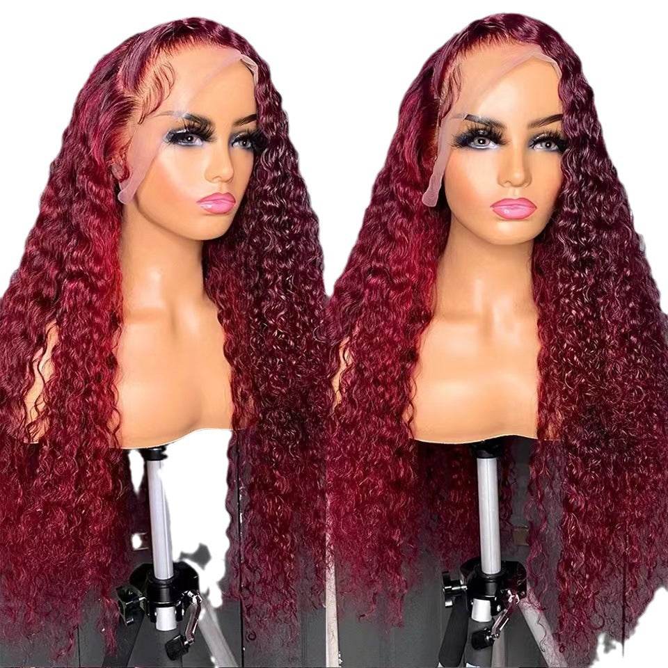 Front lace wig 13x4lace front wigs human hair wig women's long hair full head cover - MarvelouStoree