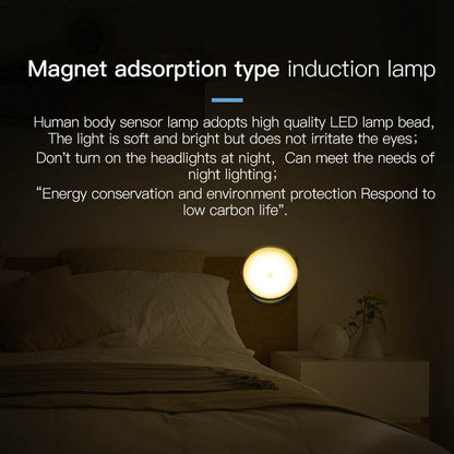 Human body induction light bedroom bedside wall light staircase light rechargeable night light ﻿ - MarvelouStoree