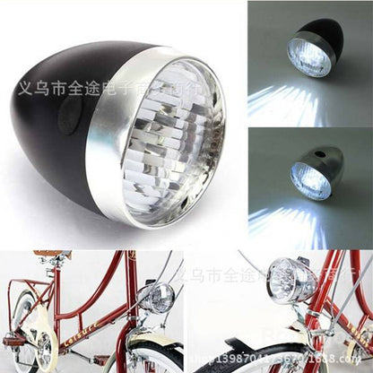 Car Headlight Bicycle Light Retro Car Light 3LED Dead Fly Light Vintage Car Bicycle Light Led