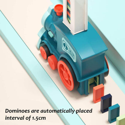 Hot Sale Development Train Toys Colored Dominoes Set 40/60/80/100 Electric Automatic Domino Train Toy - MarvelouStoree