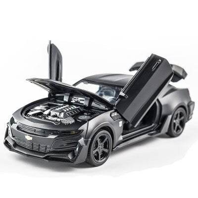 KIDAMI 1:32 Alloy Diecast Car Model Chevrolet Camaro Pull Back Sound Light Kids Toy Car Collection for Children's Gifts машинки - MarvelouStoree