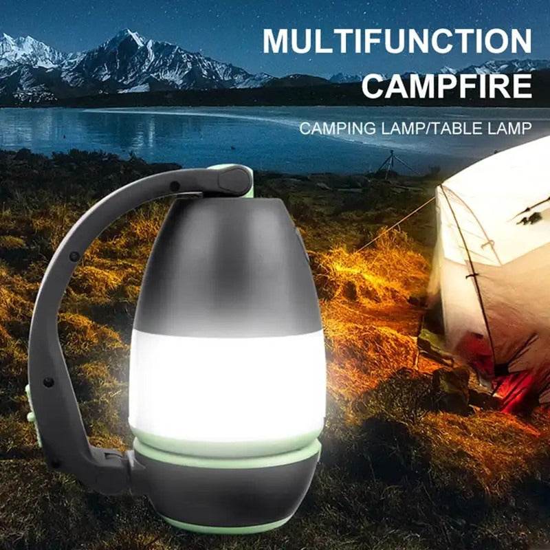 Multi-function LED USB Rechargeable Camping Light/ Lamp Outdoor Hiking Home 3 in1 Flashlight Table Desk Lamp Power Bank