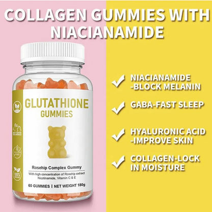 Niacinamide gummies Glutathione gummies Collagen gummies