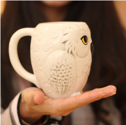 Harry Potter owl Mug 3D solid modeling owl ceramic coffee cup hedwigo