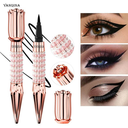 Fast Quick Dry Queen Luxury Eyeliner Soft Smooth Eye Liner Waterproof Eyeliner Cosmetics Black Eyeliner Pen Eyes Makeup - MarvelouStoree