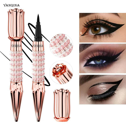 Fast Quick Dry Queen Luxury Eyeliner Soft Smooth Eye Liner Waterproof Eyeliner Cosmetics Black Eyeliner Pen Eyes Makeup - MarvelouStoree