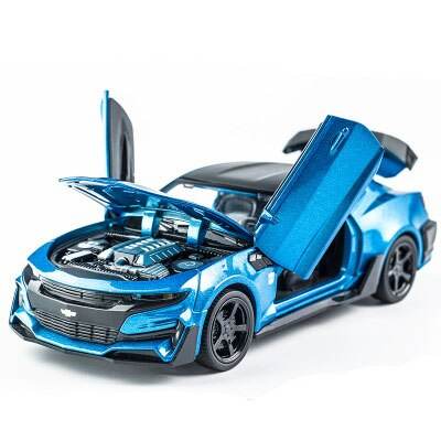 KIDAMI 1:32 Alloy Diecast Car Model Chevrolet Camaro Pull Back Sound Light Kids Toy Car Collection for Children's Gifts машинки - MarvelouStoree