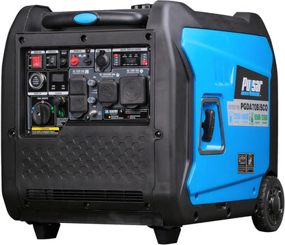 7250 Watt Super Quiet Dual Fuel Inverter Generator with Remote Start electric and recoil start options provide convenience