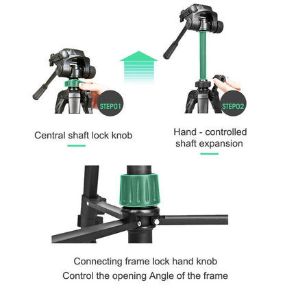 Single-Camera Tripod Stand 360degreeRotating Retractable and Height-Adjustable Portable Mobile Phone Camera Live Tripod