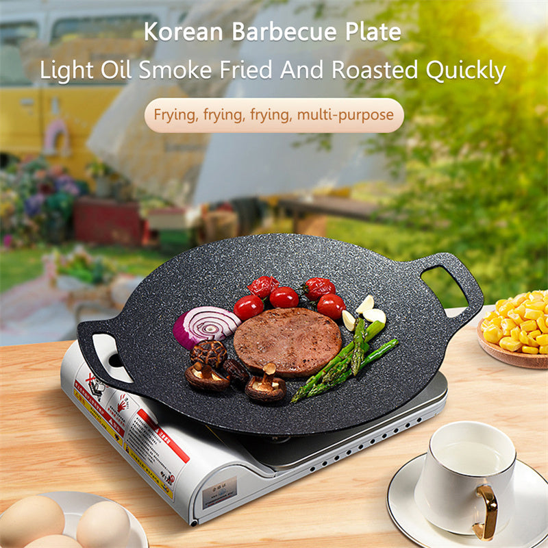 Roast Plate Wheat Rice Stone Korean Non Stick Pan Barbecue Plate