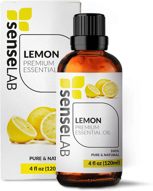 SenseLAB lemon essential oil -100% pure extract lemon oil - therapeutic grade lemon essential oil - moisturizing lemon oil - moo - MarvelouStoree